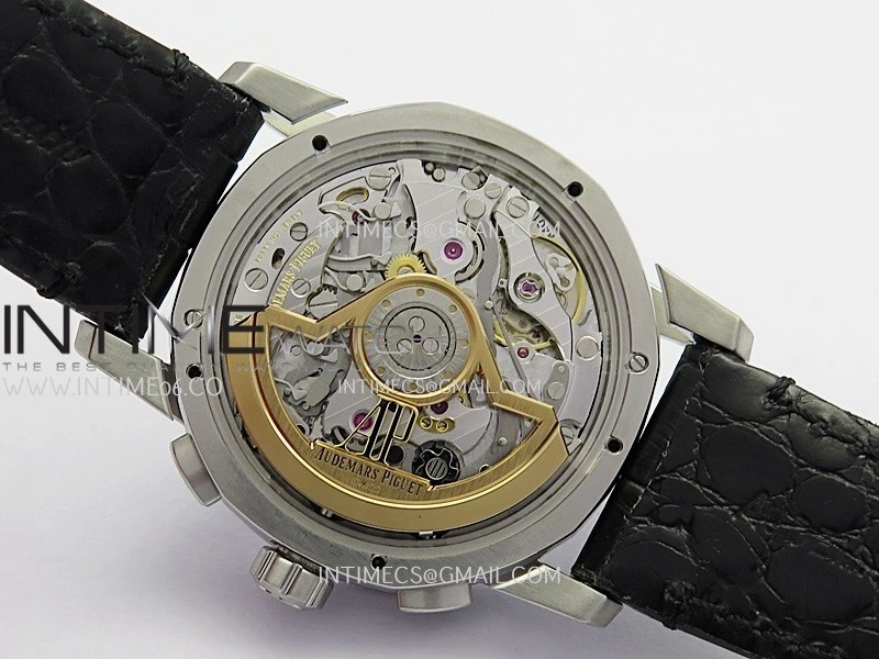 Code 11.59 Chrono 26393 SS APSF 1:1 Best Edition Black Dial On Black Leather Strap Super Clone SA4401